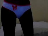 calça c/estampa de bolinha